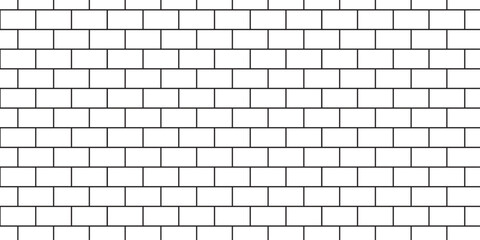 Fototapeta premium Urban abstract pavement floor and wall white structure brick wall row wallpaper texture design.