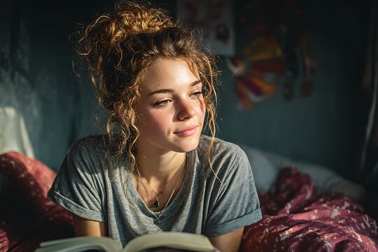 Teen Reading Bible in their Bedroom