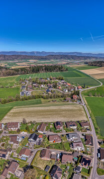 Etzelkofen, Berner Mittelland, Schweiz, Luftaufnahme, April 2026