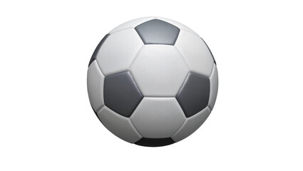 Fototapeta premium Gray Black Hexagonal Patterned Soccer Ball Sport Equipment