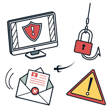 Cybersecurity warning alert computer
