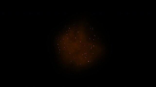 Rapid Fire Machine Gun Muzzle Flash Motion Graphic Element