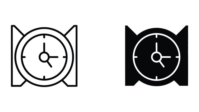 Contrast between traditional and modern analog clock designs with minimalist frames