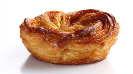 Fototapeta premium rustic kouign-amann food photography with layers and rich flavor