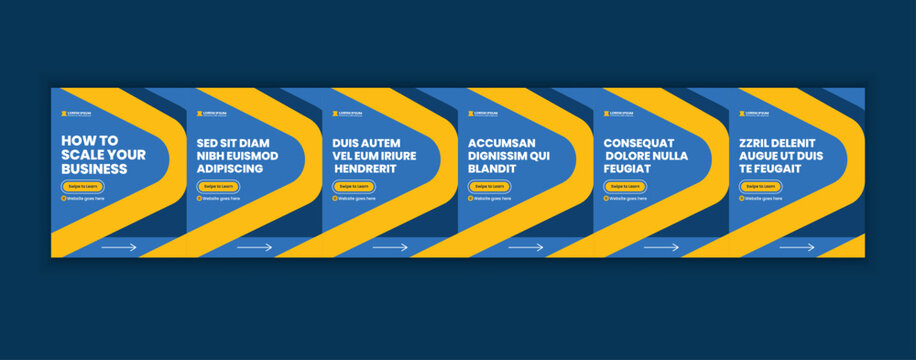 Professional Social Media Carousel Template for Business Tips Marketing Strategy and Growth Content