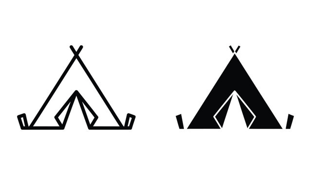 Comparison of traditional and modern teepee designs with different interior structures