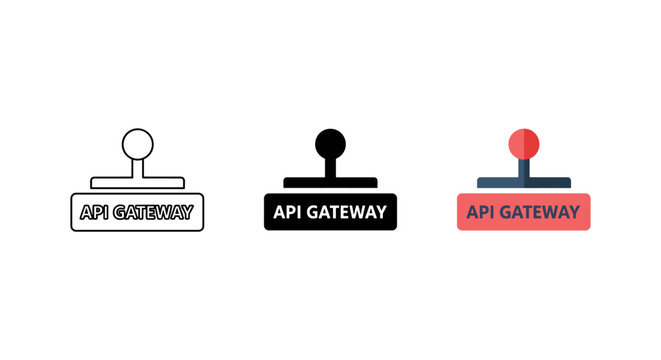 API Gateway icons in different colors