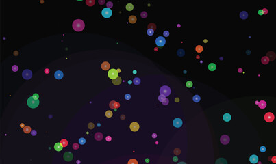 Colorful Glowing Dots Abstract Vector Background for Festive Celebration Party JPG © SANJEDAAKTAR