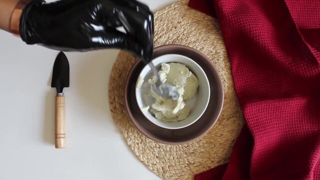 Melting Shea Butter into Liquid Form
