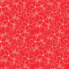 Fototapeta premium seamless floral pattern