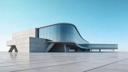Fototapeta premium Modern Arch Buildings