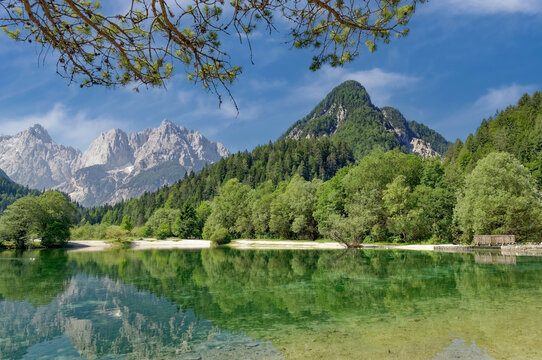 Lake Jasna close to Kranjska Gora ,Gorenjska, Slovenia