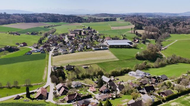 Etzelkofen, Berner Mittelland, Schweiz, Luftaufnahme, April 2026