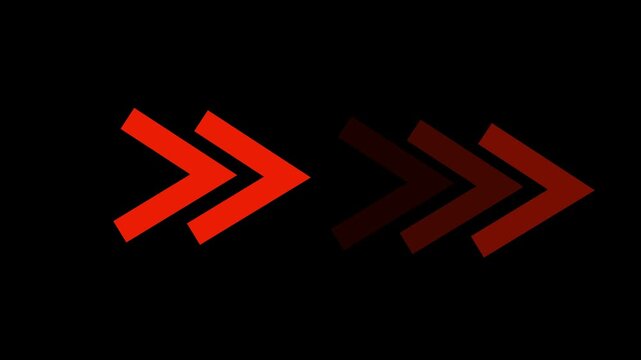  pointing solid arrow icon. Motion graphics of road signs concept. Up direction animated arrow 