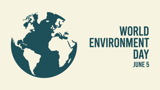 World Environment Day June 5 Earth Globe Minimal Awareness Design