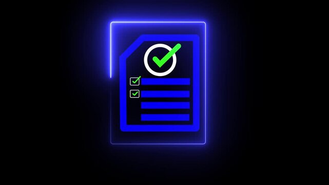 Online survey and checklist assessment, Digital questionnaire, Businessman use tablet to complete a digital form, making evaluation and selecting correct answers marked with check marks.