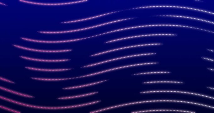 The abstract wavy background fluctuates smoothly, creating the effect of continuous harmonious movement. The rhythmic deformation of the lines mimics the fluidity of digital energy and forms a living,