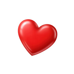 Obraz premium A shiny red heart symbol