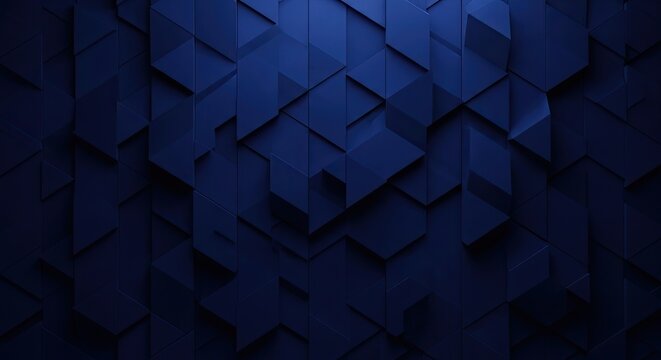 Abstract dark blue geometric background with diagonal lines and shadowy textures