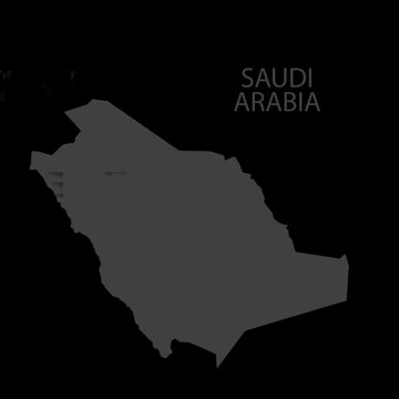 Arabia Saudita map Icon. 1080 x 1080 with alpha channel