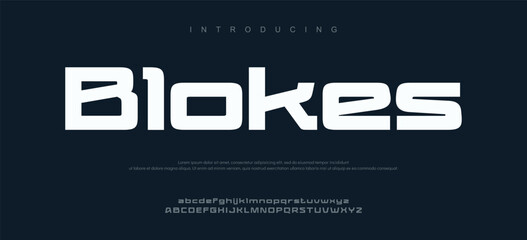 Introduction to Blokes Modern Typography Font Design