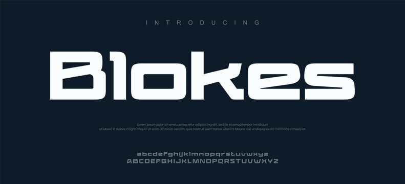 Introduction to Blokes Modern Typography Font Design