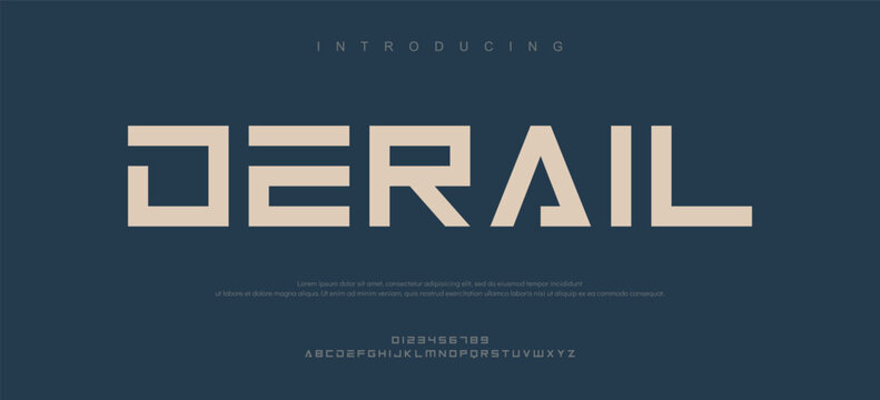 Introducing Derail Modern Typography Font Design