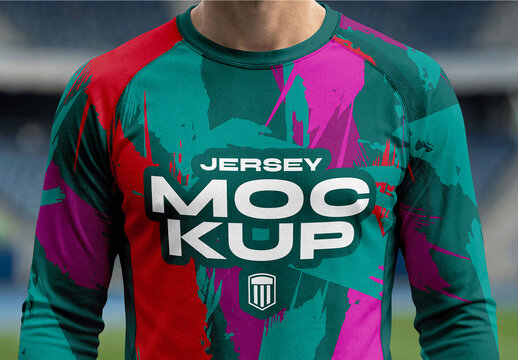 Athletic Raglan T Shirt Stadium Mockup