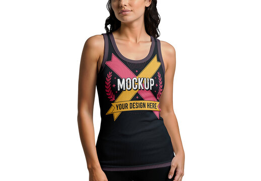 Female Tank Top Mockup