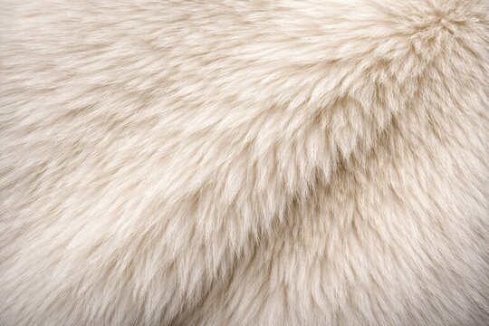 Polar Bear Fur Texture Seamless Pattern. Close-up polar bear coat detail. Arctic mammal fur surface design. Realistic polar bear fur texture background. Detailed wildlife macro close-up. Natural anima