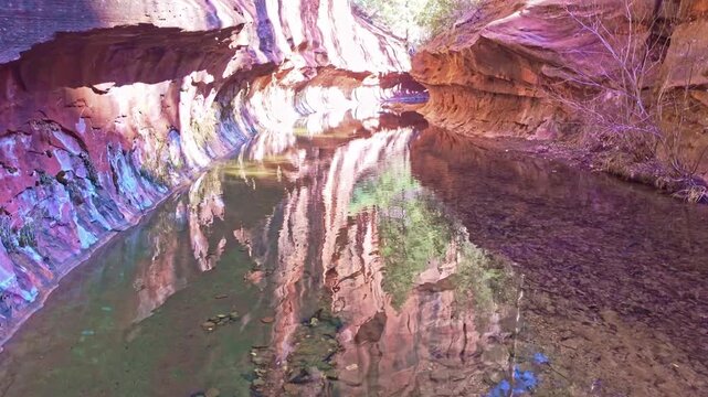 Oak Creek Flowing through West Fork Trail Canyon in Sedona Arizona