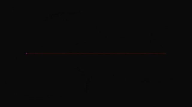 Animated pink loading progress bar on black background