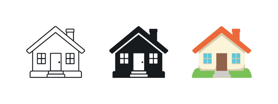 Asset protection concept illustrated by a small suburban cottage with pitched roof and front door, clearly visible as a single