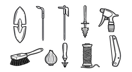 Set of various handheld tools. © Anis