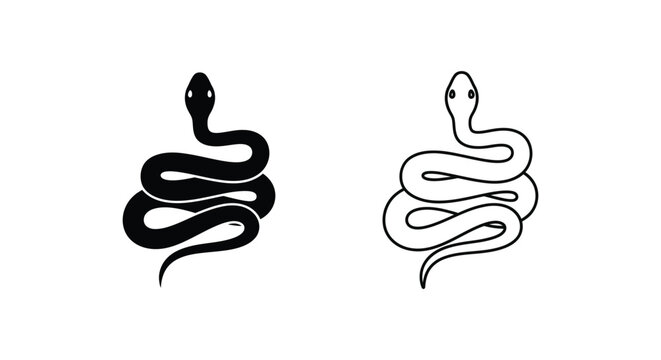 Caduceus Symbol Snake Medical Emblem Design Vector