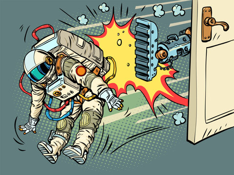 AI takes over jobs. The astronaut is out of a job. Artificial intelligence is taking over humanity.