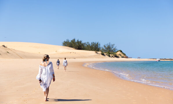 family on vacation in Vilankulos, Mozambique, Africa