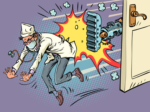 AI takes over jobs. The Doctor is out of a job. Artificial intelligence is taking over humanity.