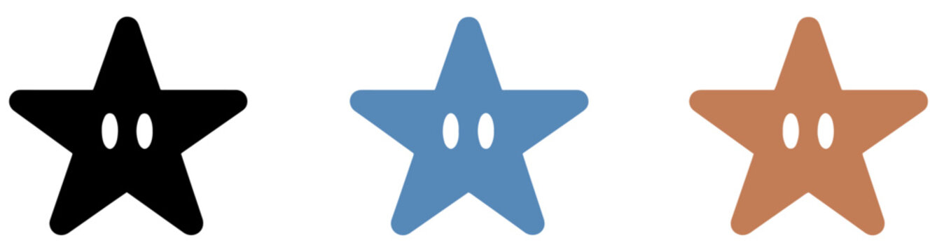 star icon set rating review symbols