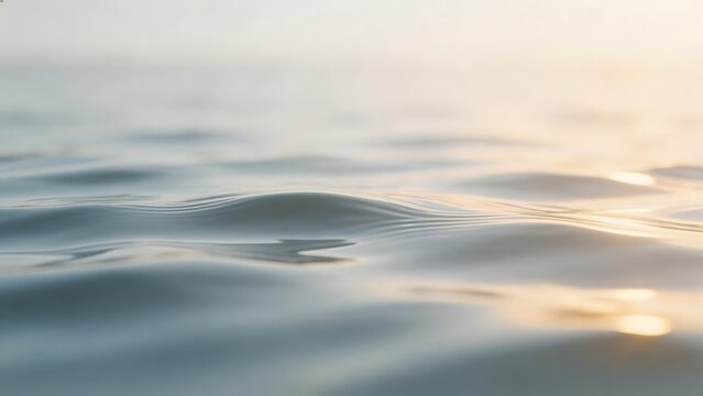 Ripples on calm water surface