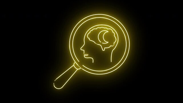 Unlocking the Subconscious A Neon Exploration of the Mind.