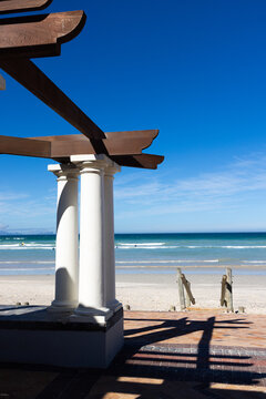 Iconic Bath houses of Muisenberg, South Africa