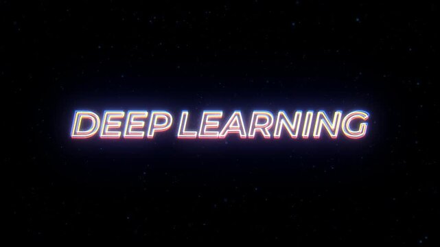 Deep Learning Neon Sign Text with Classic Retro Theme