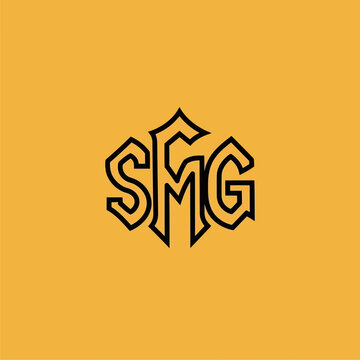 Monogram Logo Design SFG Letters Emblem.