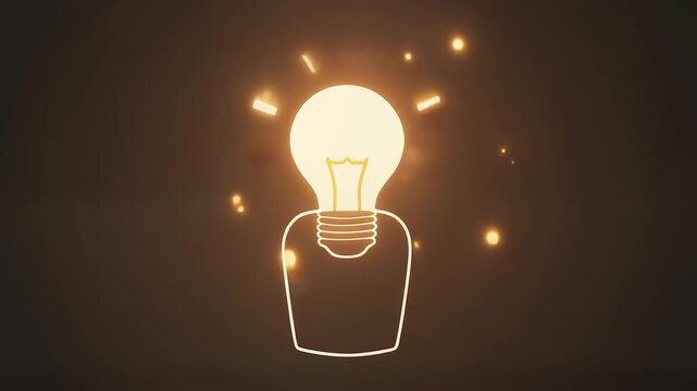 Innovative Light Bulb Idea Concept.