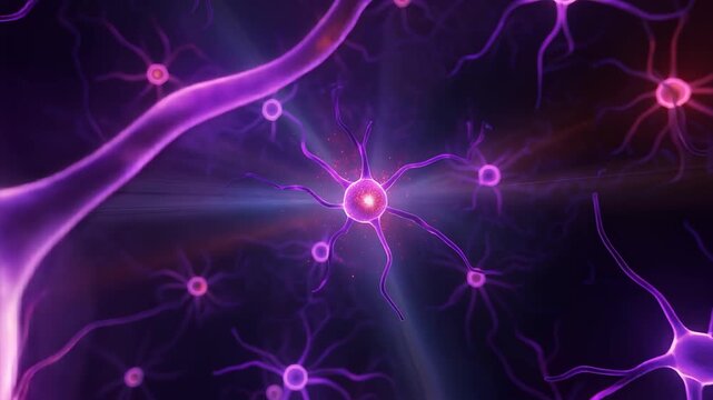 Neurons and Nerve Cells Network.