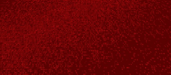 Fototapeta premium Quantum Flux - Dense Binary Data Stream Transition. Perspective.