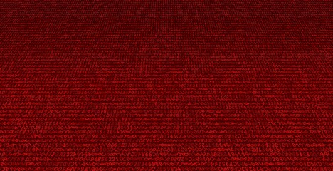 Fototapeta premium Complex Hand-Drawn Binary Grid - Artistic Data Distribution