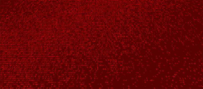 Quantum Flux - Dense Binary Data Stream Transition. Perspective.