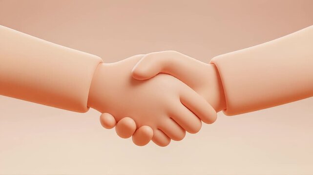 Two people shaking hands in agreement.